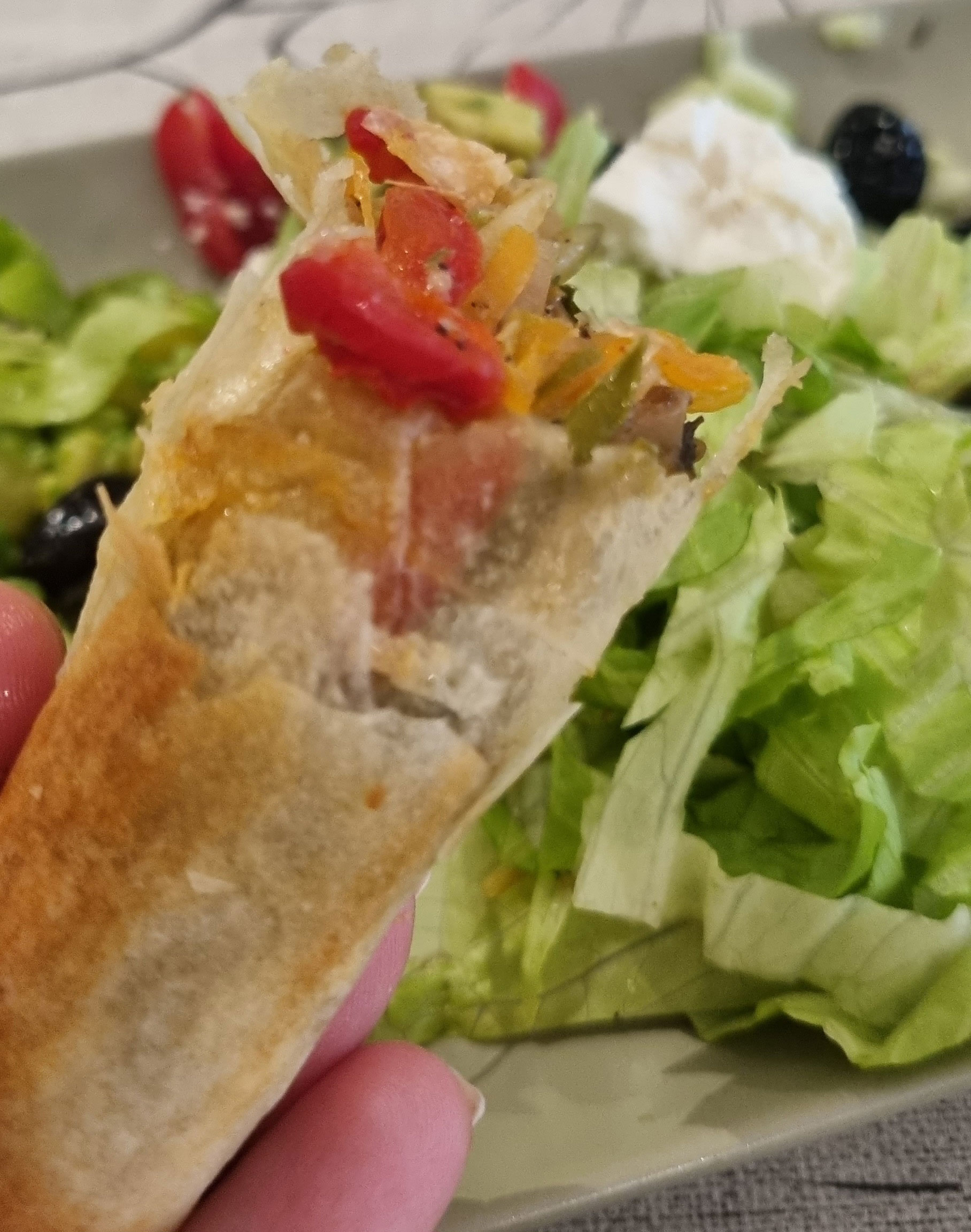 Nems wok légumes crevette